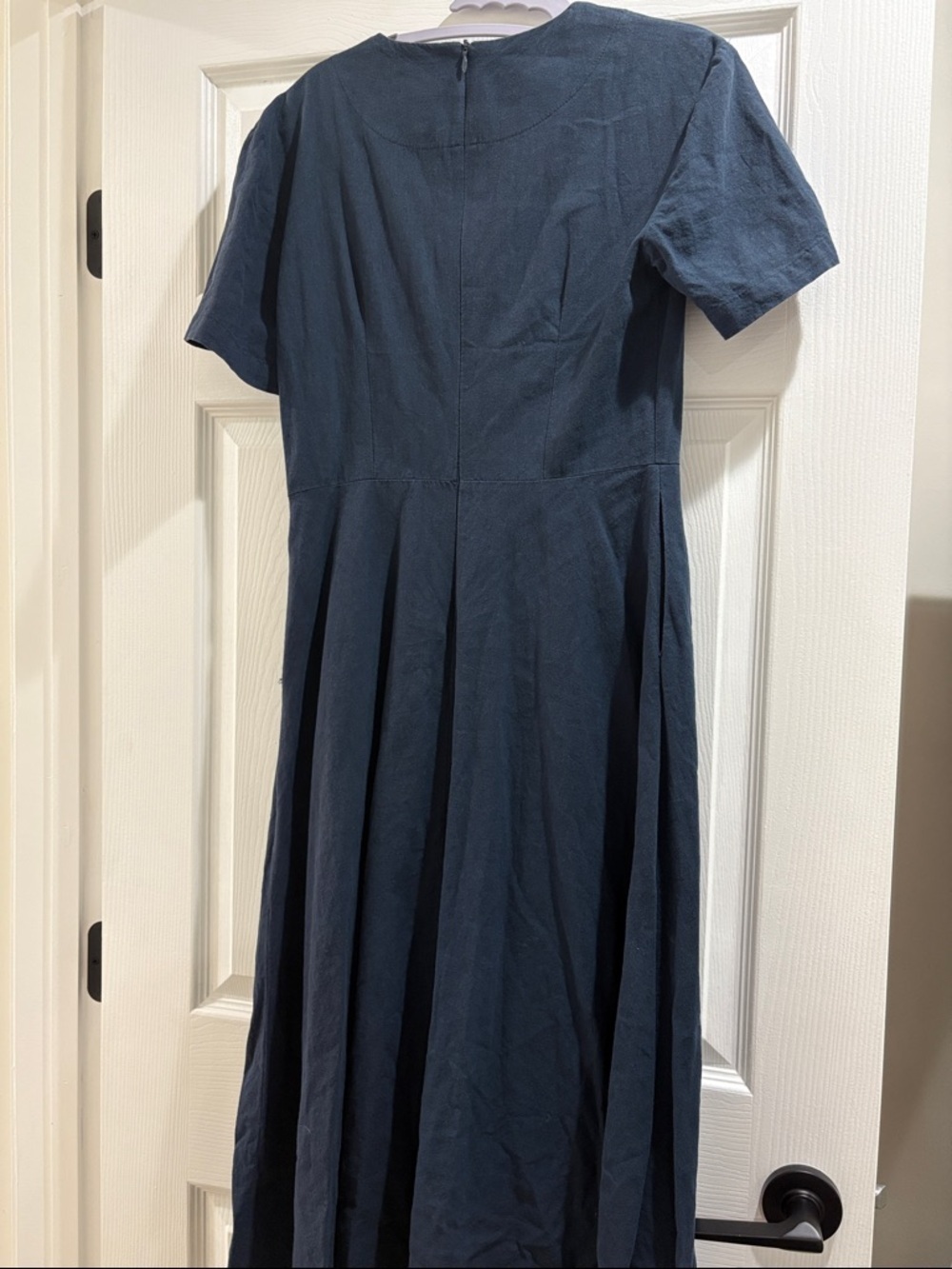 Nonlocal Linen Flared Dress Women’s Small A-Line Breathable Linen Cotton Blend - Picture 10 of 12